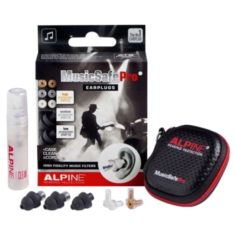Alpine MusicSafe PRO Earplugs for Musicians - Black