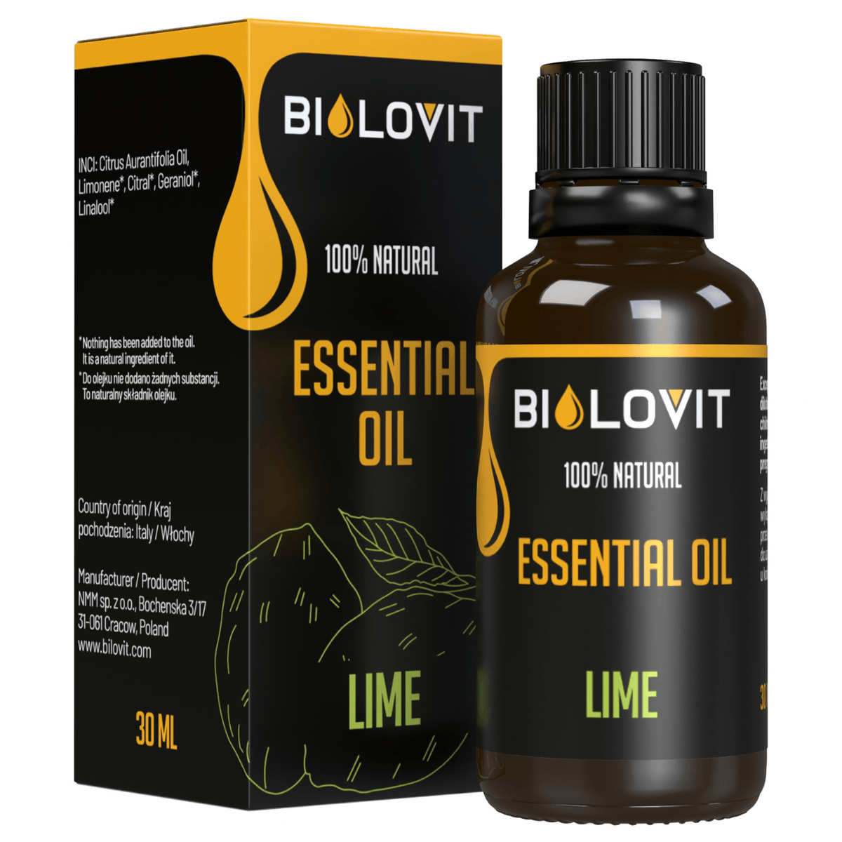 Bilovit Lime Essential Oil - 30 ml