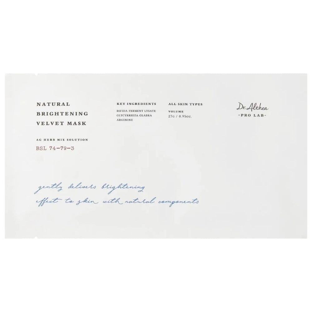 Dr. Althea Natural Brightening Velvet Mask - 6 Pieces
