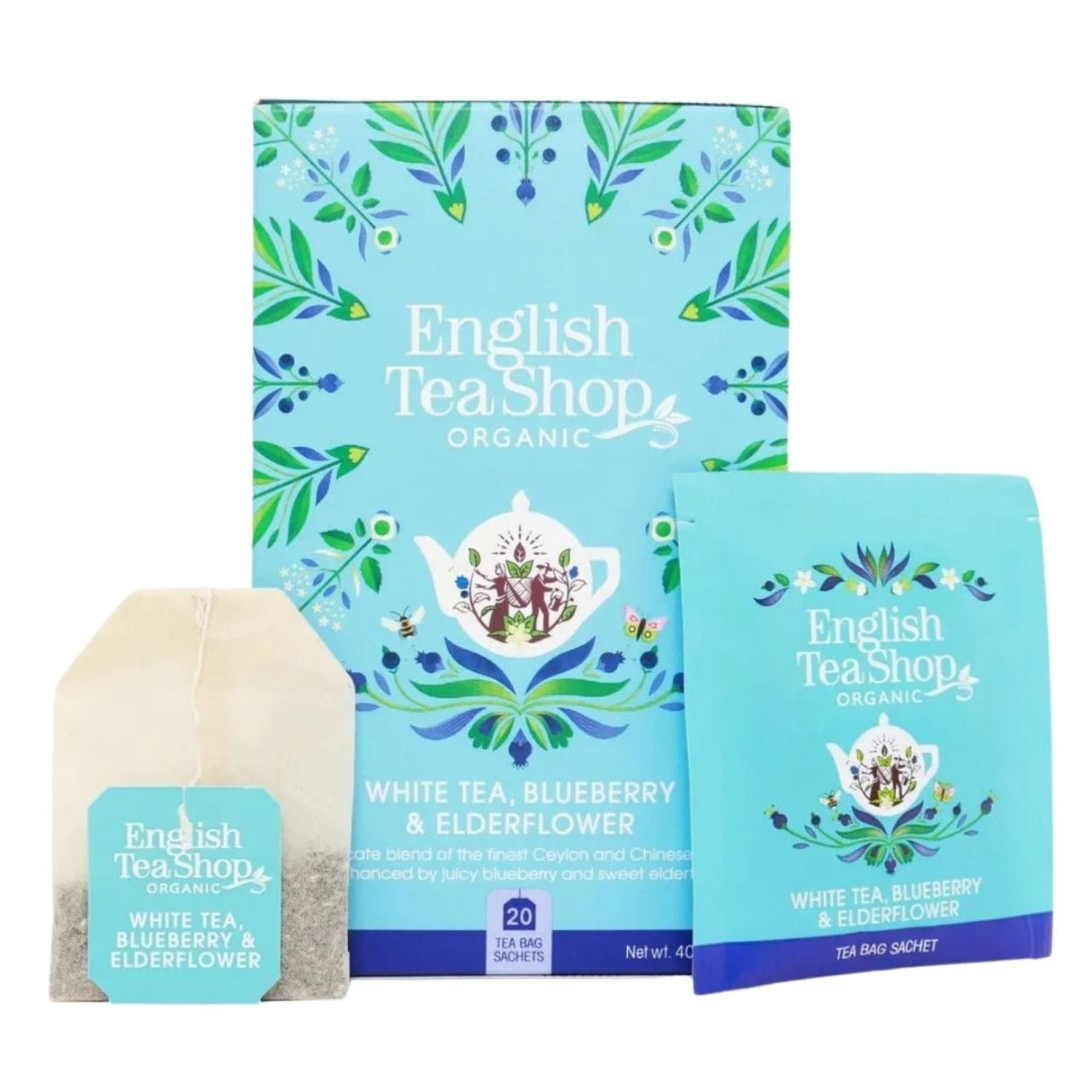 English Tea Shop White Tea with Wild Lilac and Blueberry – 20 Sachets