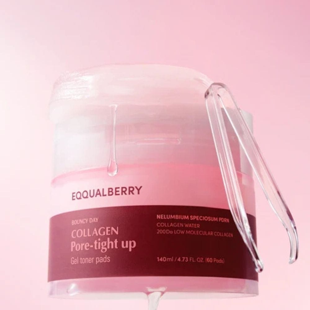 Eqqualberry Collagen Toning and Pore-Tightening Pads - 60 pieces