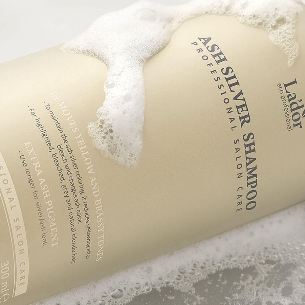 La'dor Ash Silver Shampoo for Blonde Hair with Cool Tone - 300 ml