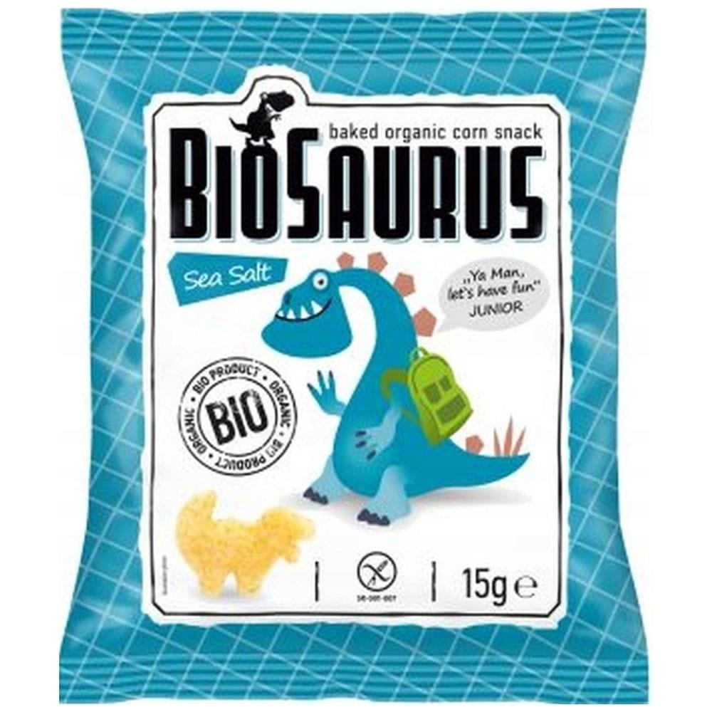 McLloyd's BioSaurus Gluten Free Sea Salt Corn Crisps - 15 g x 4