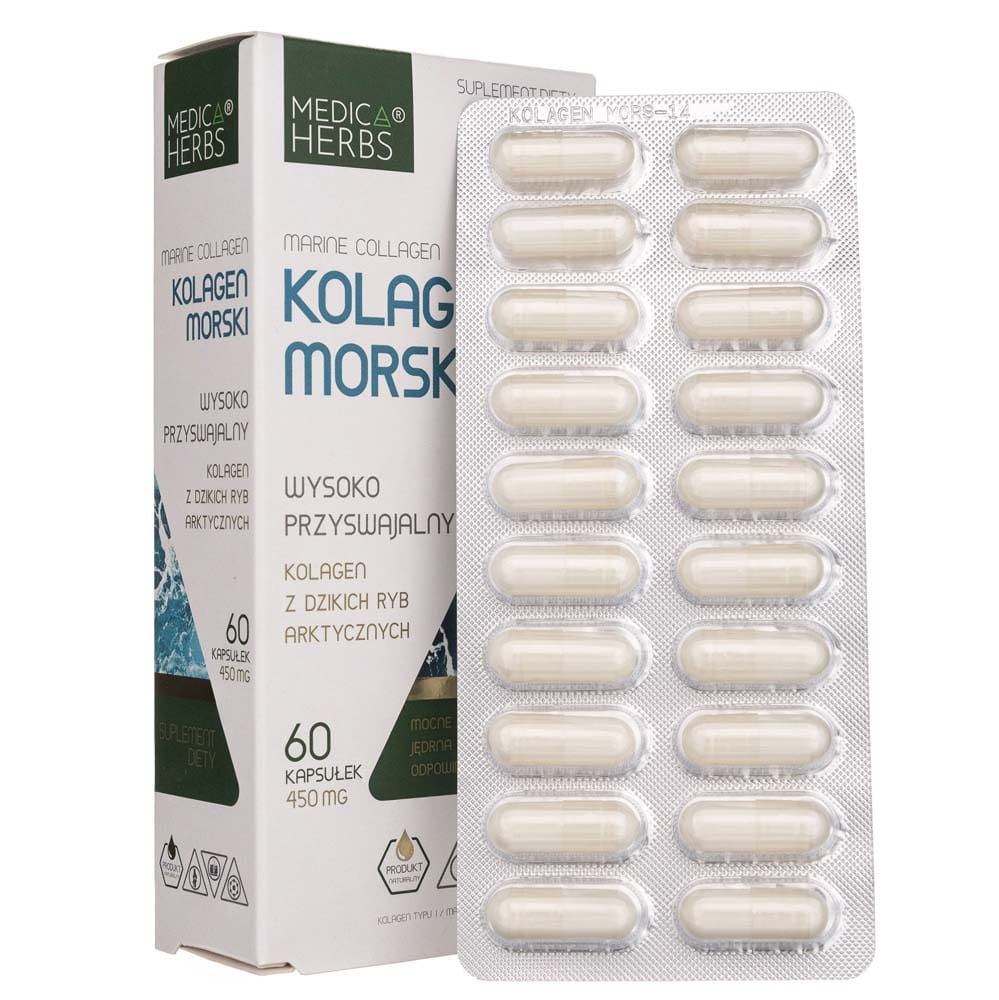 Medica Herbs Marine Collagen 450 mg - 60 Capsules