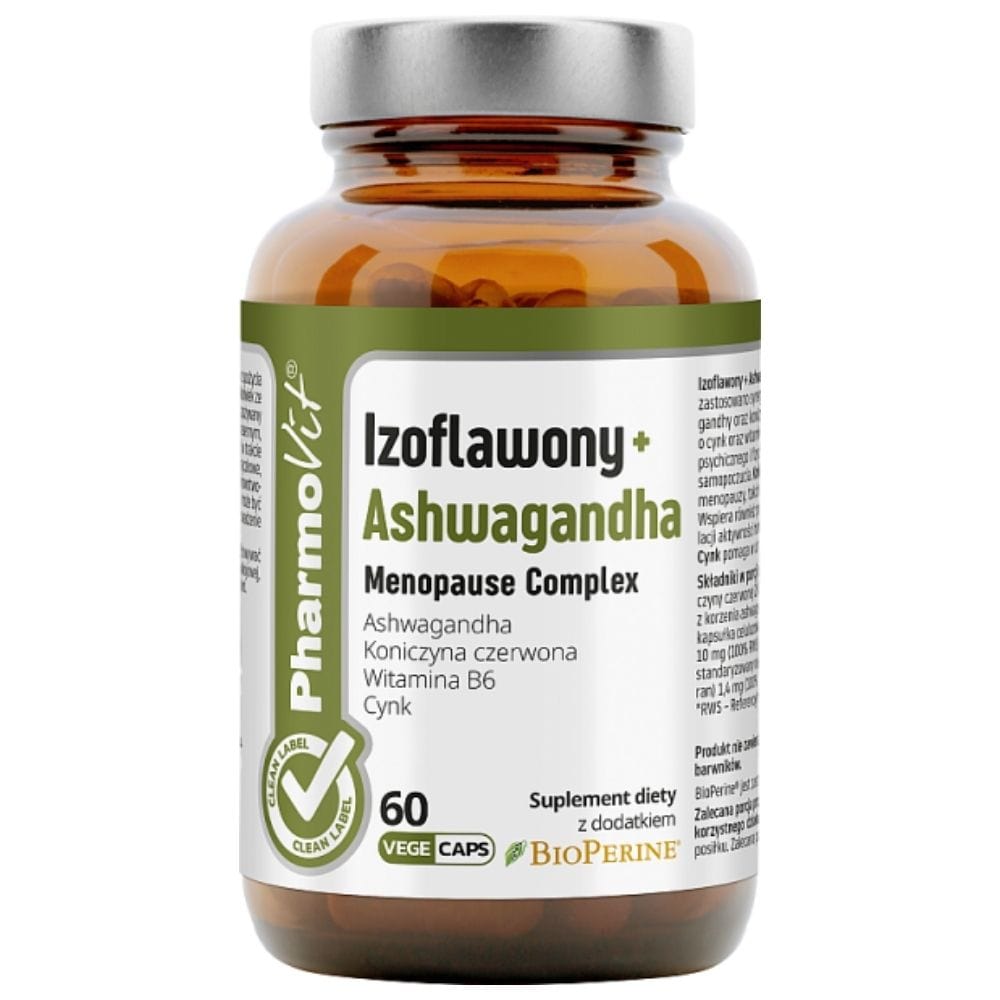 PharmoVit Isoflavones + Ashwagandha Menopause Complex - 60 Capsules