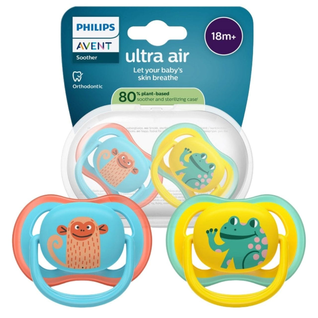 Philips Avent Orthodontic Soother 18 m+ - 2 Pack