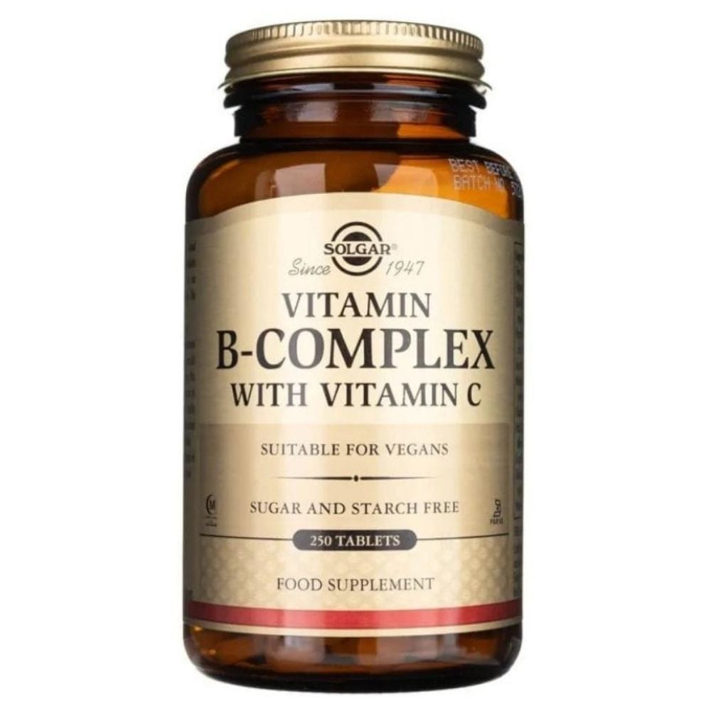 Solgar B-Complex with Vitamin C Stress Formula - 250 Tablets