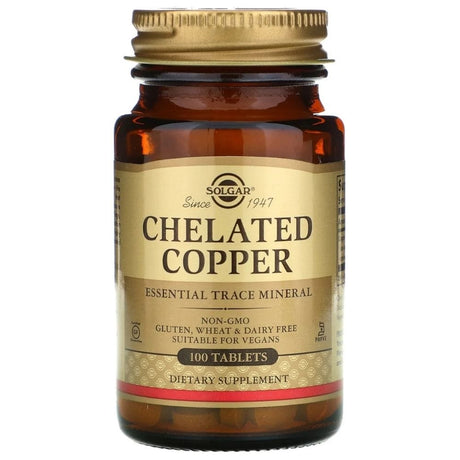 Solgar Chelated Copper 2,5 mg - 100 Tablets