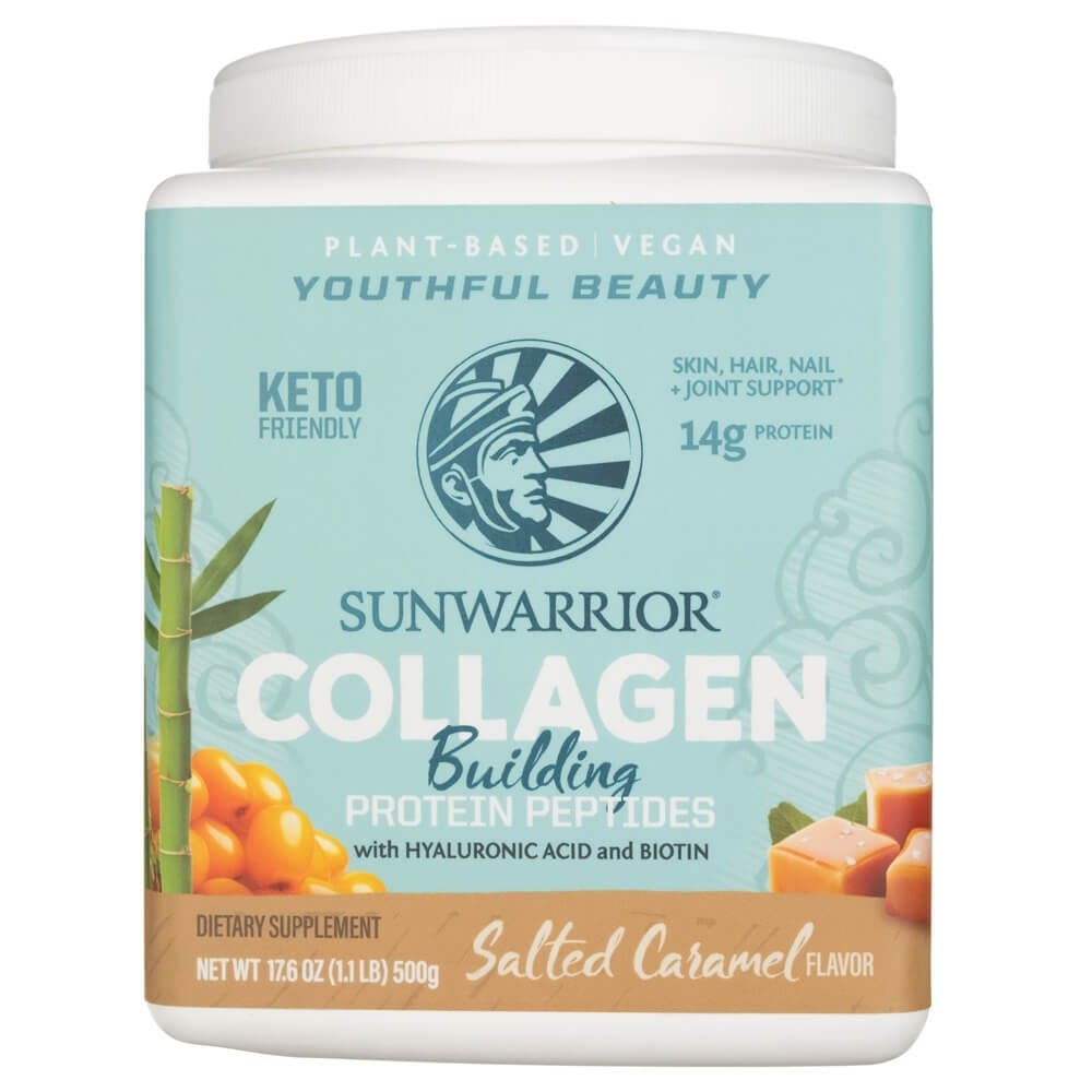 Sunwarrior Collagen Building Protein Peptides, Salt Caramel USA - 500 g