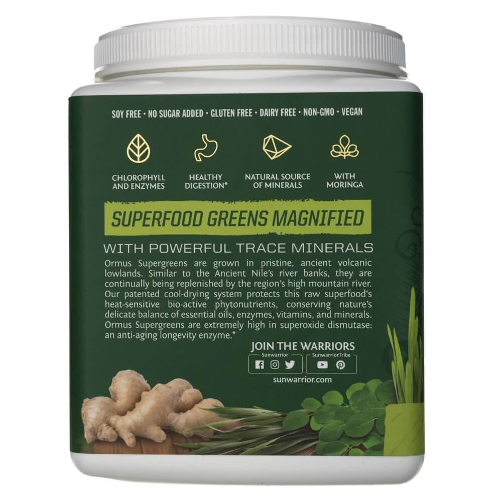 Sunwarrior Ormus SuperGreens, Mint - 450 g