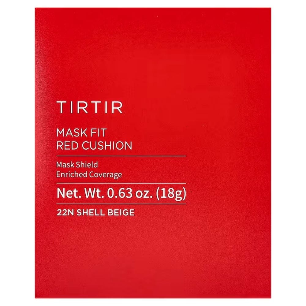 TIRTIR Mask Fit Red Cushion Compact Foundation Shade 22N Shell Beige - 18 g