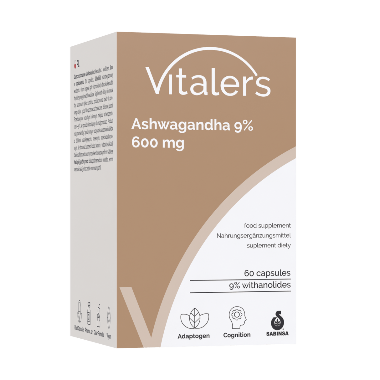 Vitaler's Ashwagandha 9% 600 mg - 60 Capsules