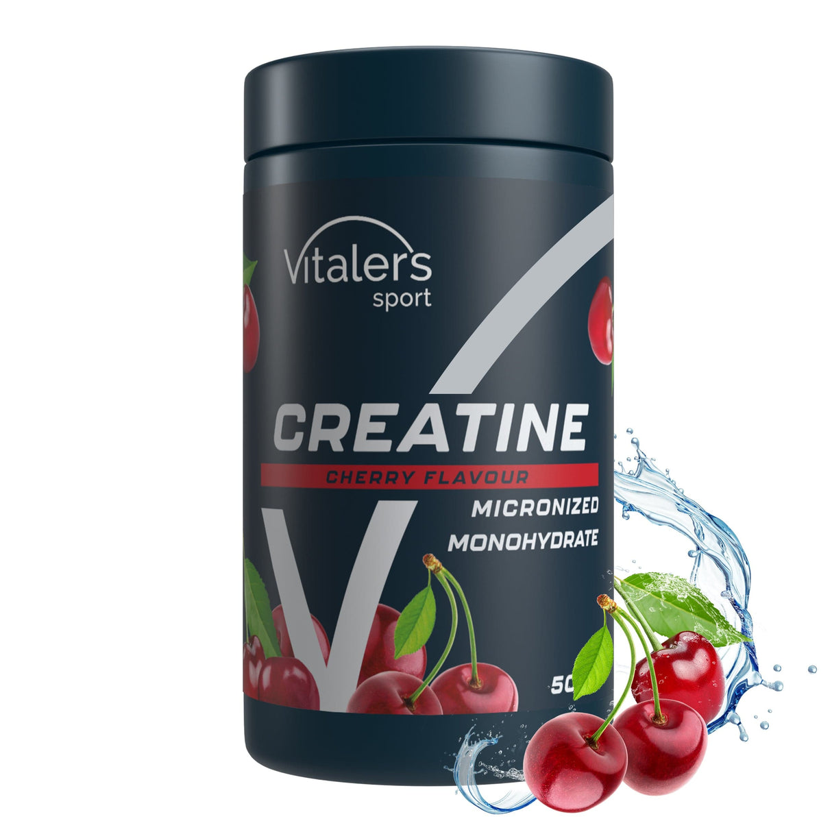 Vitaler's Sport Micronized Creatine Monohydrate 5000 mg, Cherry - 500 g