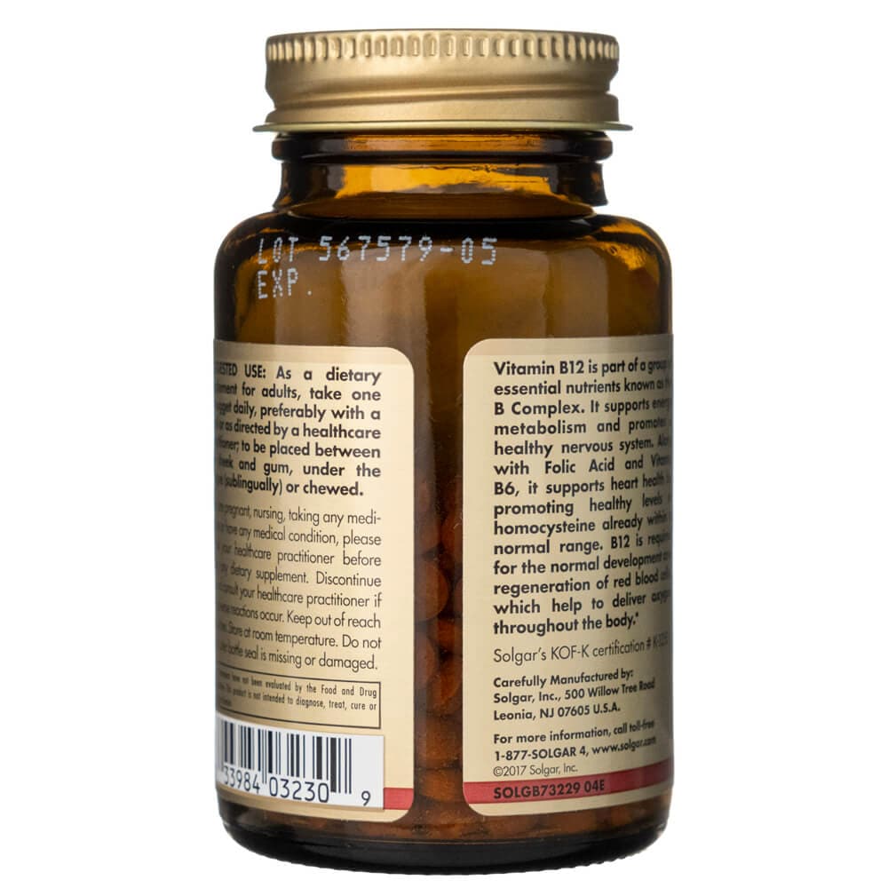 Solgar Vitamin B12 1000 mcg - 250 Tablets