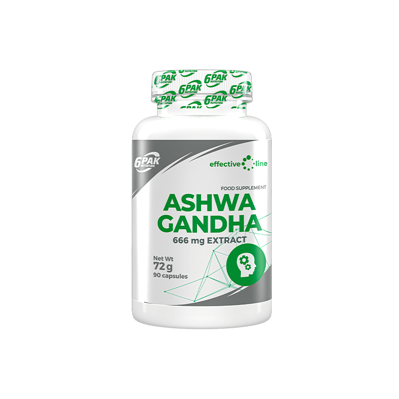 6PAK Ashwagandha 666 mg - 90 Capsules