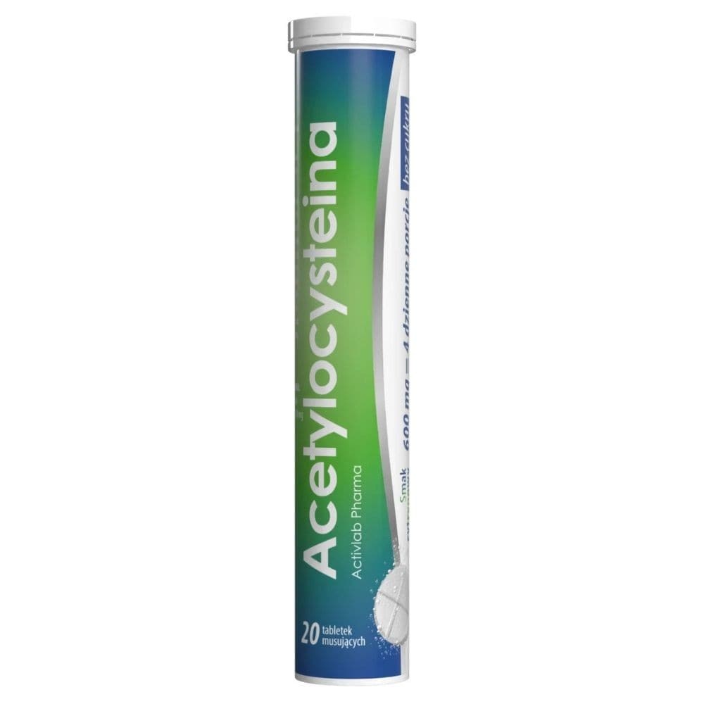Activlab Pharma NAC (N-Acetyl-L-Cysteine), Lemon - 20 Effervescent Tablets