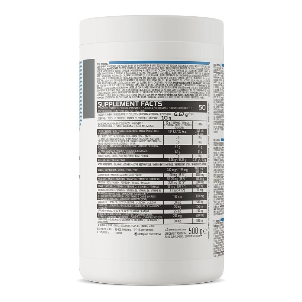 OstroVit Isotonic, Lemon and Mint - 500 g