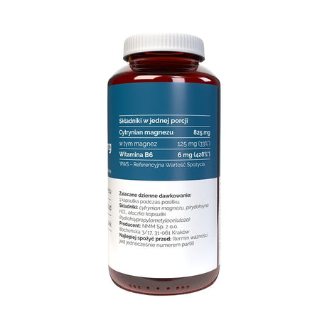 Vitaler's Magneesium 125 mg + vitamiin B6 6 mg – 120 kapslit