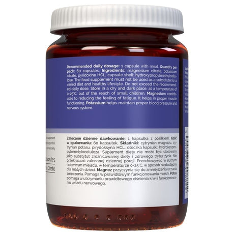 Vitaler's Magneesium 100 mg + kaalium 150 mg + vitamiin B6 6 mg – 60 kapslit
