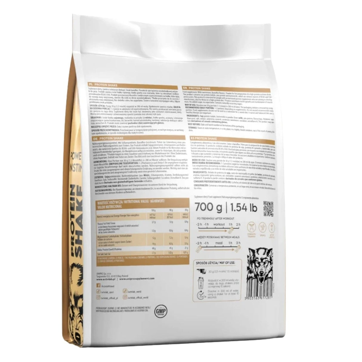 Activlab Black Wolf Protein Shake, Banoffee - 700 g