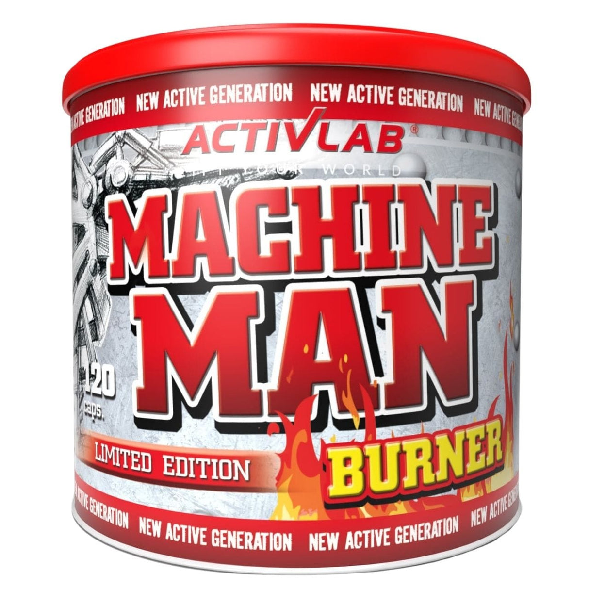 Activlab Machine Man Burner - 120 Capsules