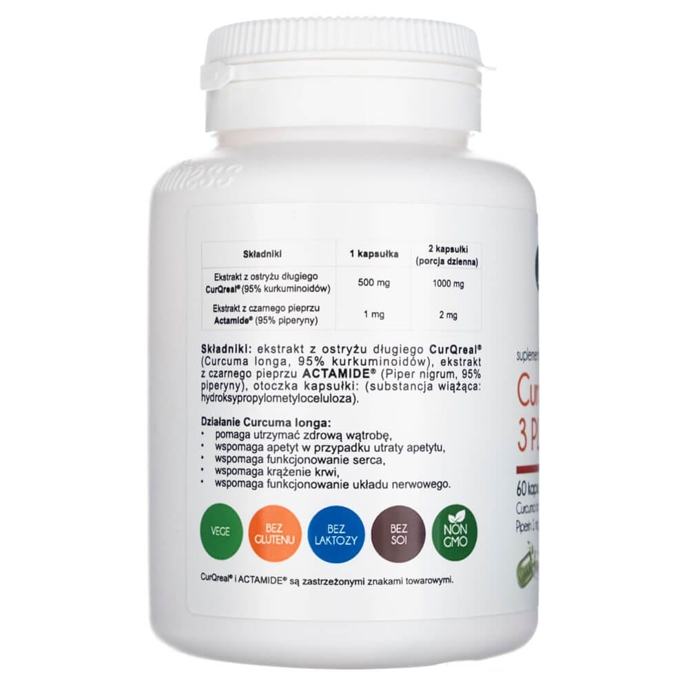 Aliness Curcumin 3 Plus - 60 Veg Capsules