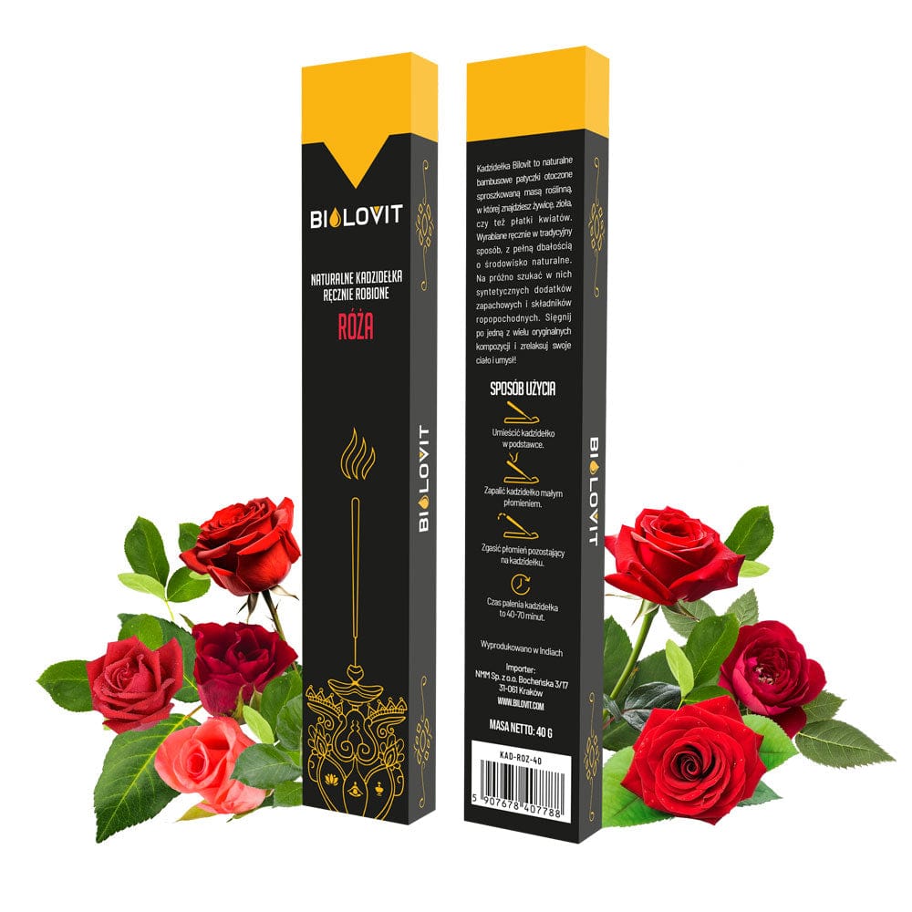 Bilovit Natural Aromatic Incense Sticks Rose - 40 g