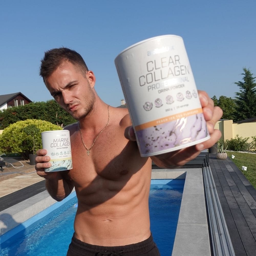 BioTechUSA Clear Collagen Professional, Peach Ice Tea - 350 g