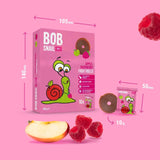 Bob Snail Rollsy Apple & Raspberry Snack with No Added Sugar - 100 g