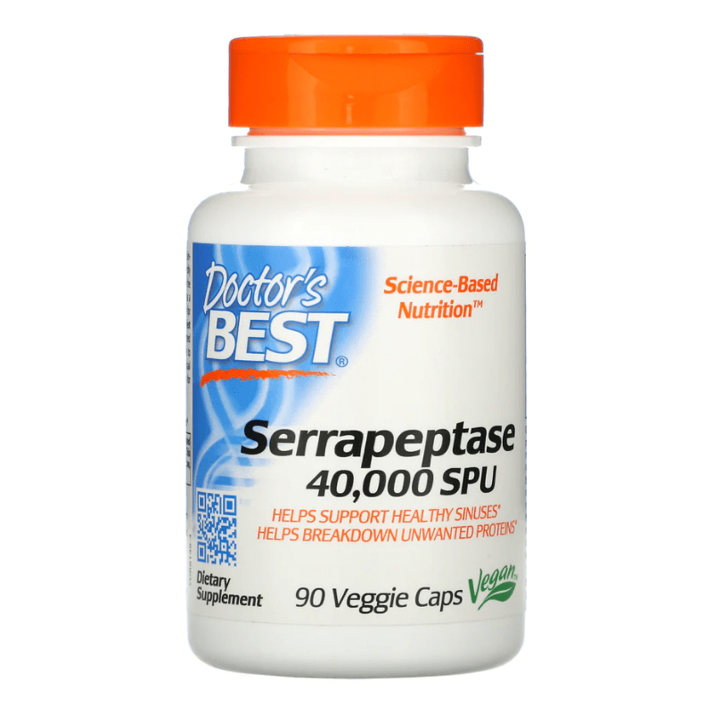 Doctor's Best Serrapeptase 40,000 SPU - 90 Capsules