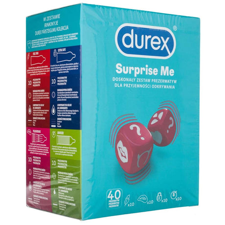 Durex Surprise Me Condom Set - 40 pieces