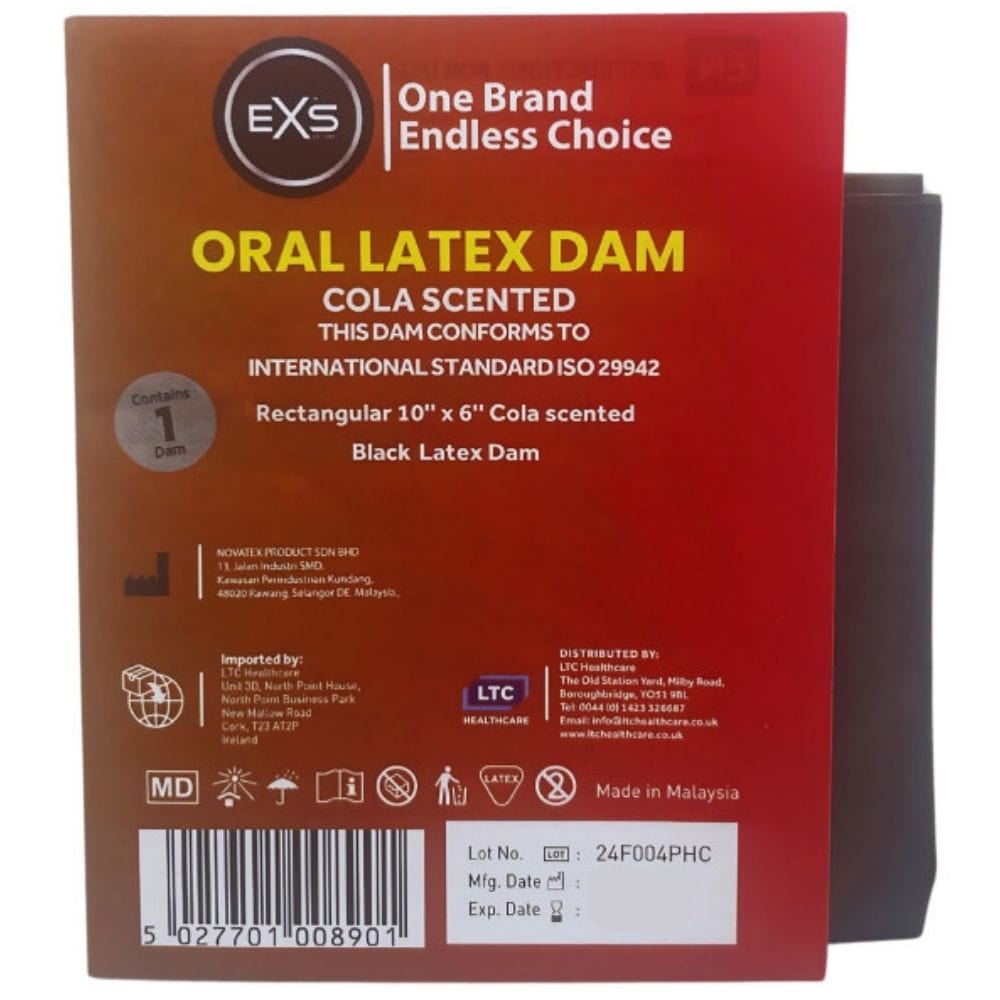 EXS Oral Latex Dam, Cola - 1 Piece