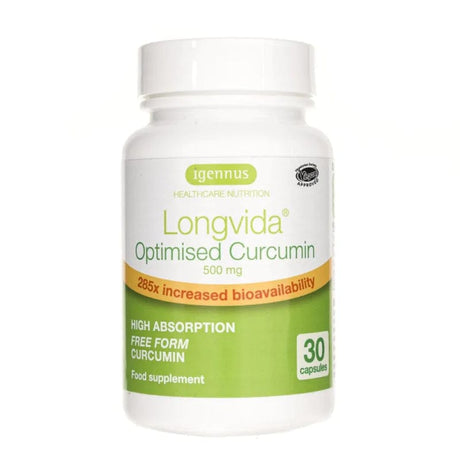 Igennus Longvida Optimized Curcumin - 30 Capsules