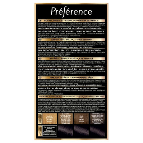 L'Oréal Paris Preference Hair Colour, 1 Napoli, Black