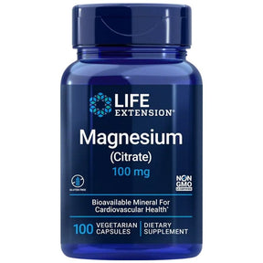 Life Extension Magnesium (Citrate) 100 mg - 100 Veg Capsules