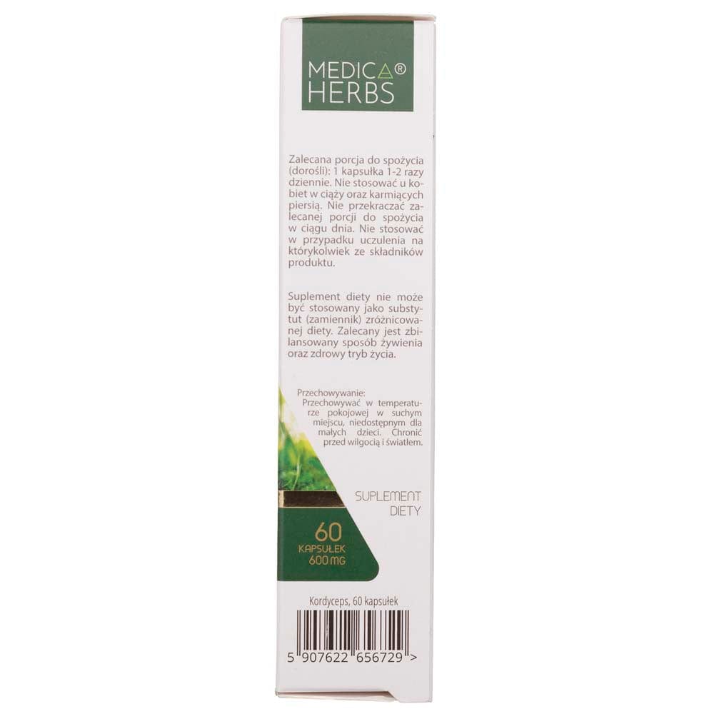 Medica Herbs Cordyceps 600 mg - 60 Capsules