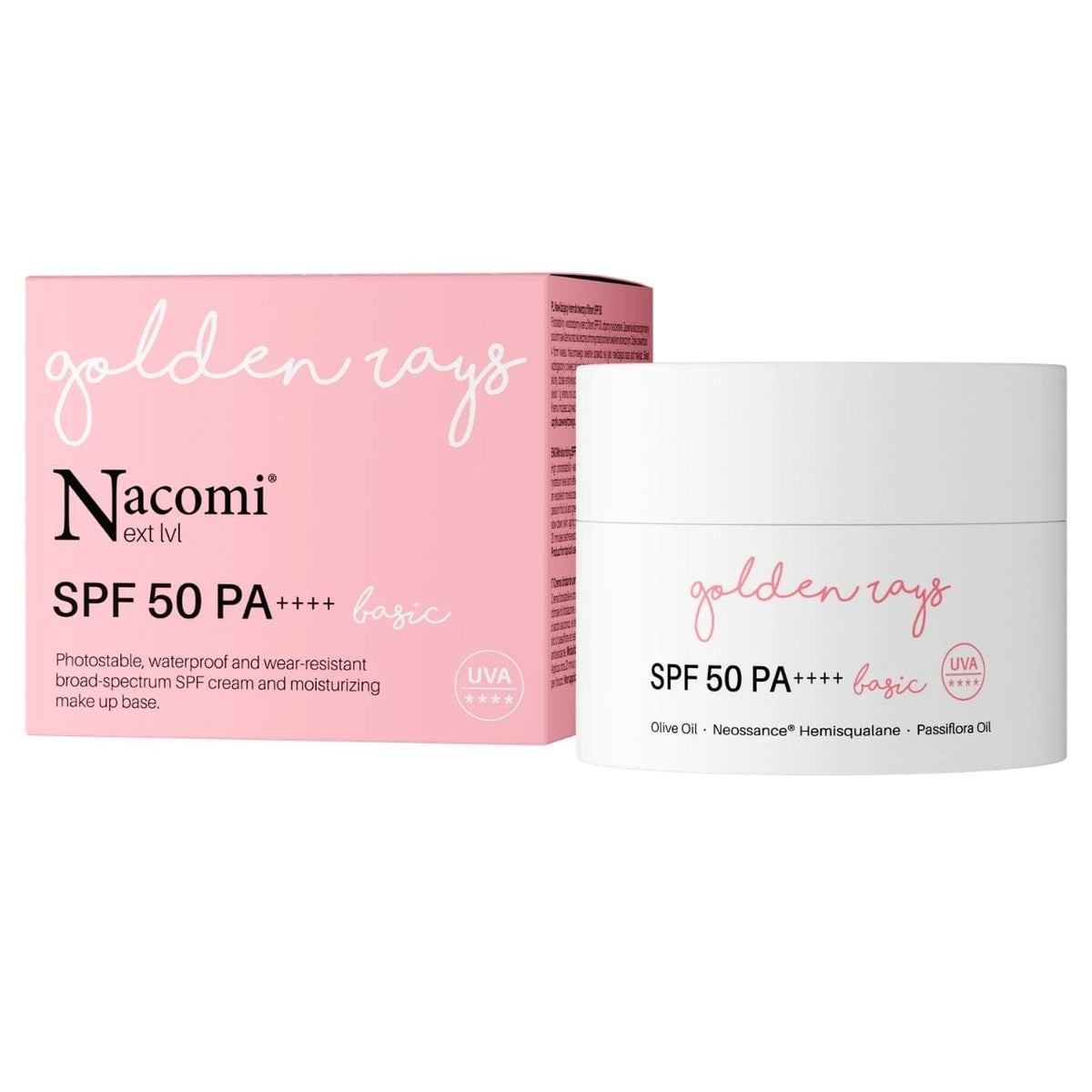 Nacomi Next Lvl UV Basic Face Cream SPF 50 - 50 ml