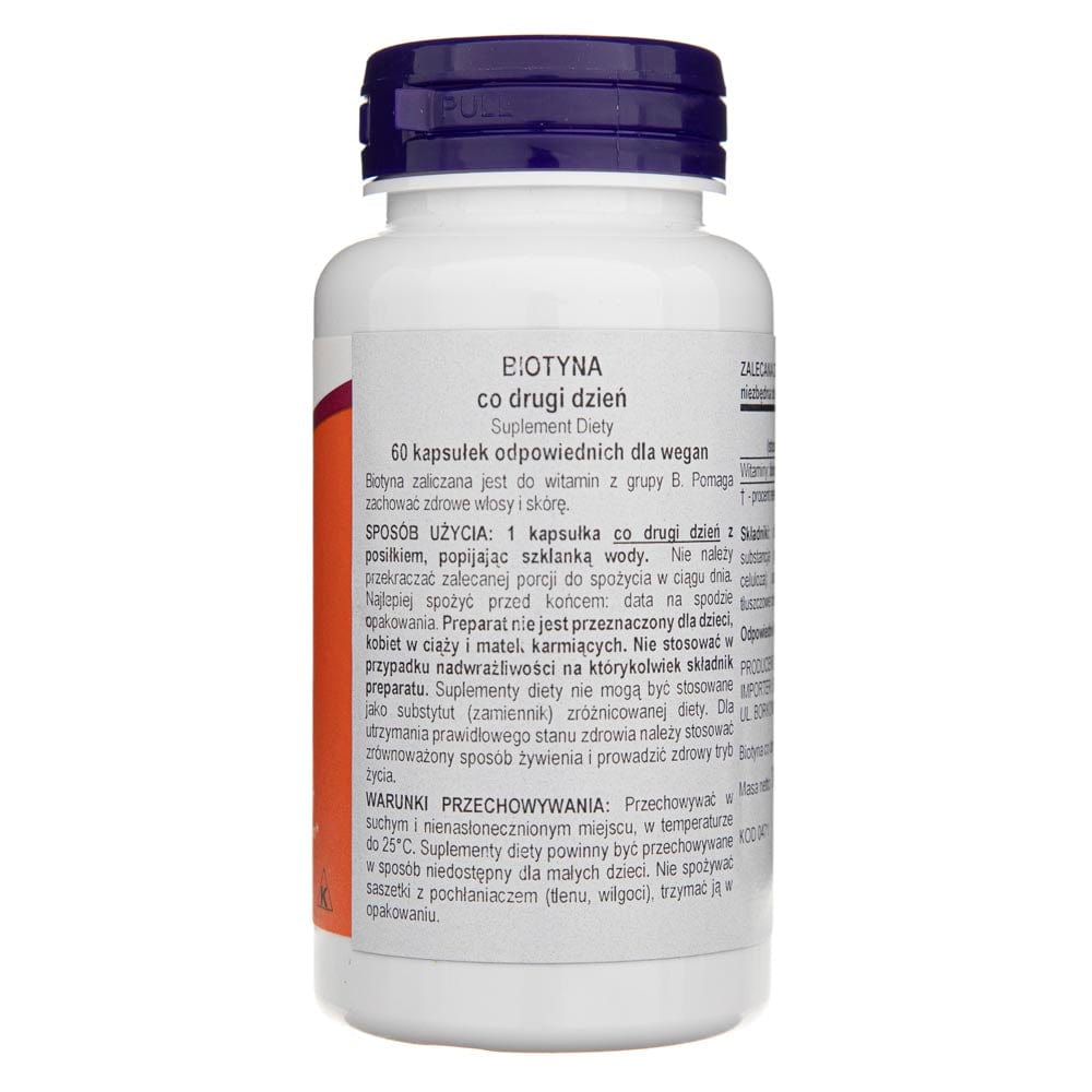 Now Foods Biotin 5000 mcg - 60 Veg Capsules