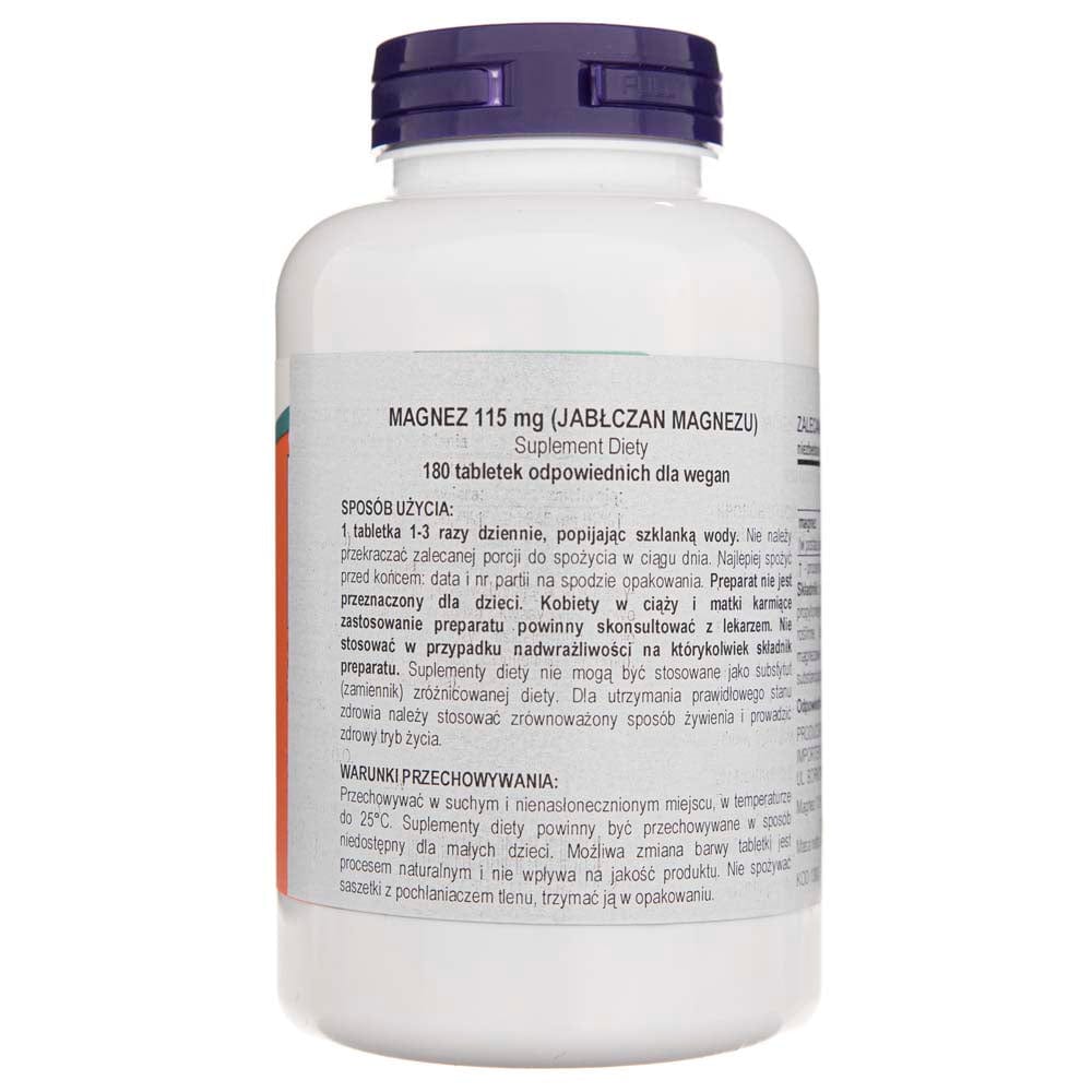 Now Foods Magnesium Malate 1000 mg - 180 Tablets