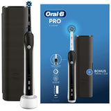 Oral-B Pro Series 1 Black Electric Toothbrush with Case + Brush Head - Black