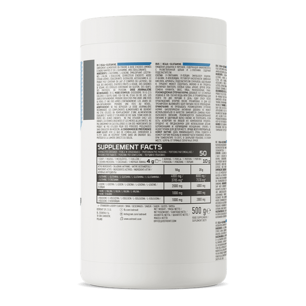 OstroVit BCAA + Glutamine, Orange - 500 g