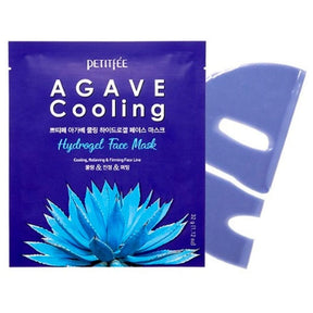 Petitfee Agave Cooling Hydrogel Face Mask - 5 Pieces