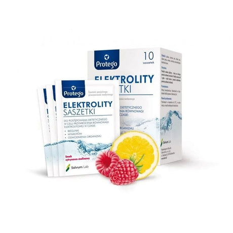 Protego Electrolytes, Lemon-Raspberry - 10 Sachets