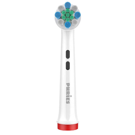 Puries Total Electric Toothbrush Heads for Oral-B - 4 Pieces