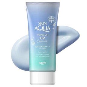 Rohto Skin Aqua Tone Up UV Essence Blue SPF50+ PA++++ - 80 g