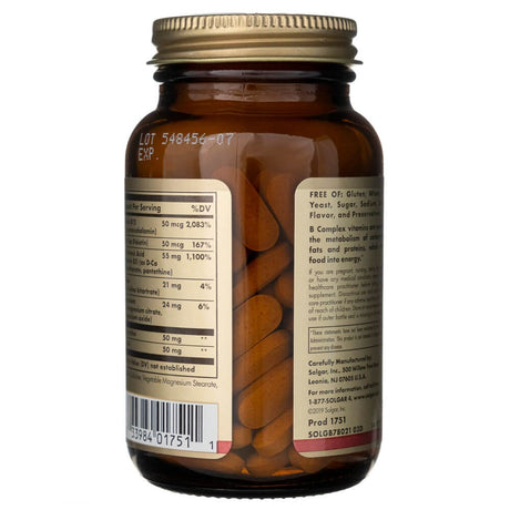 Solgar Megasorb B-Complex "50" - 100 Tablets