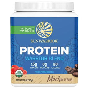 Sunwarrior Warrior Blend Protein, Plant Protein, Mocha - 375 g