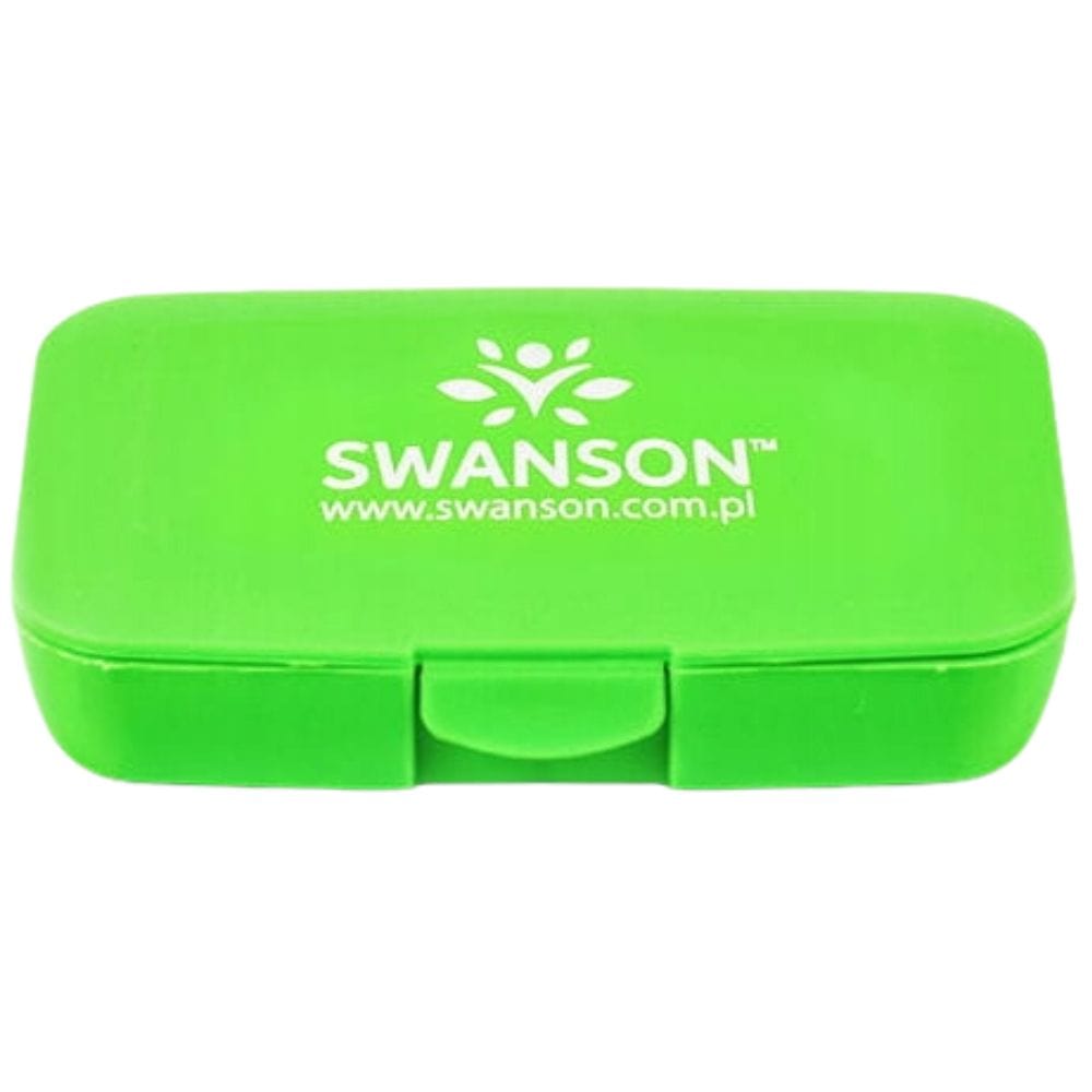 Swanson Pillbox Capsule Container, Green - 1 Piece