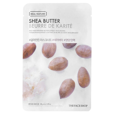 The Face Shop Real Nature, Sheet Mask with Shea Butter - 20 g