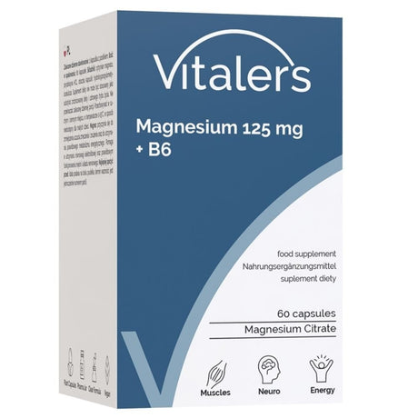 Vitaler's Magnesium 125 mg + Vitamin B6 - 60 Capsules